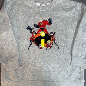 Vintage Disney Store Exclusive The Incredibles Youth Embroidered Crewneck design